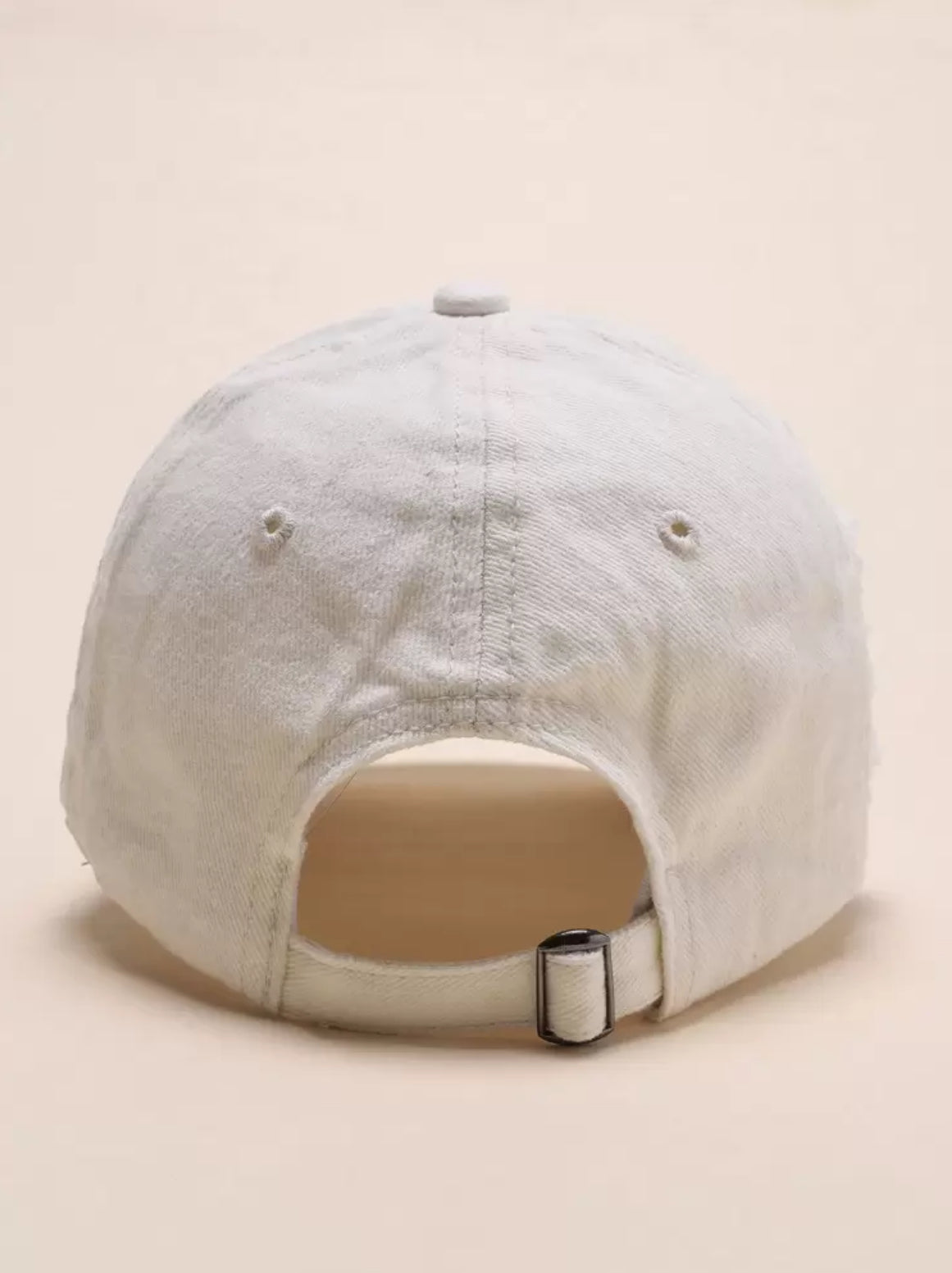 Distressed Brim Soft-Top Baseball Cap