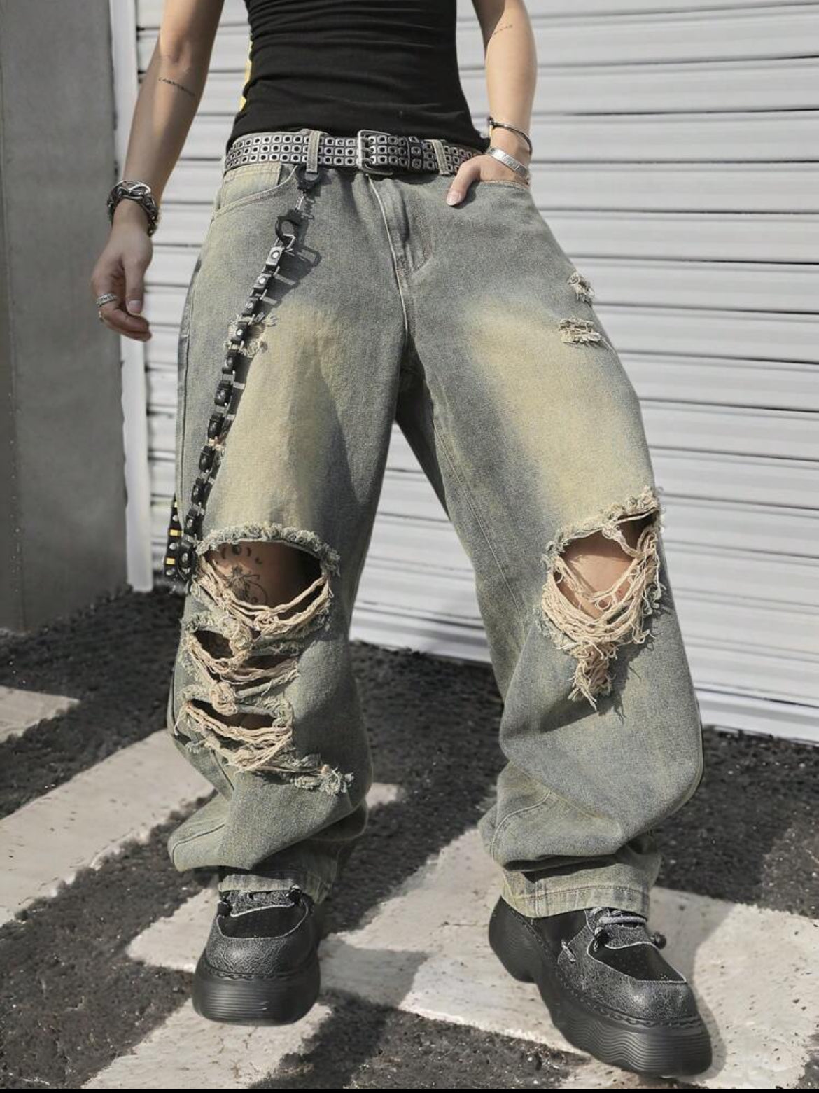 Leg Loose Casual Trendy Jeans
