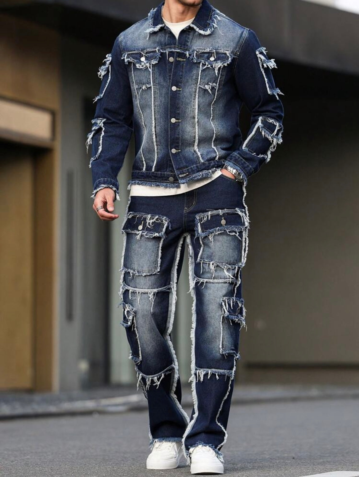 Manfinity EMRG Jacket And Denim Pants
