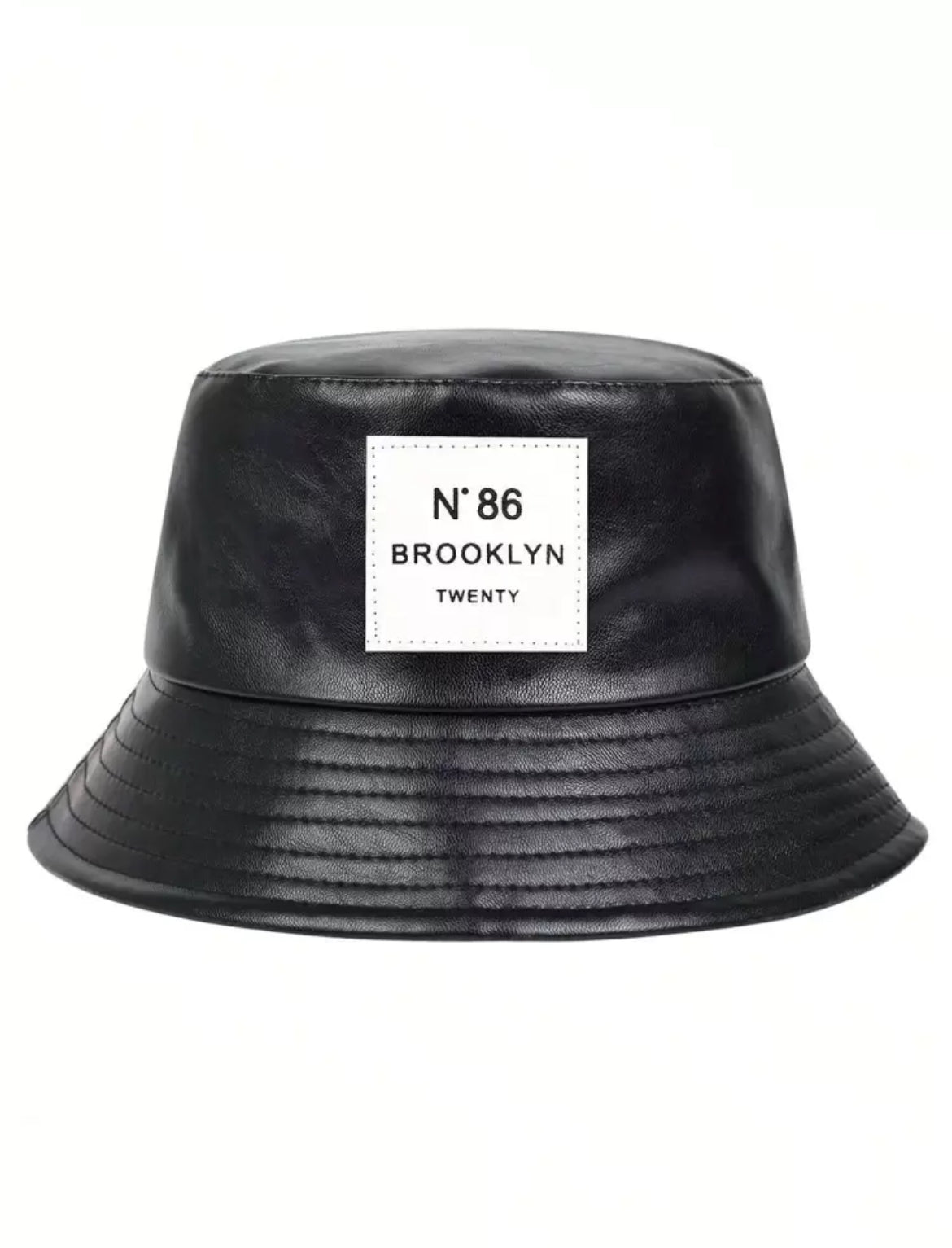 Unisex Letter Detail Fashion Bucket Hat