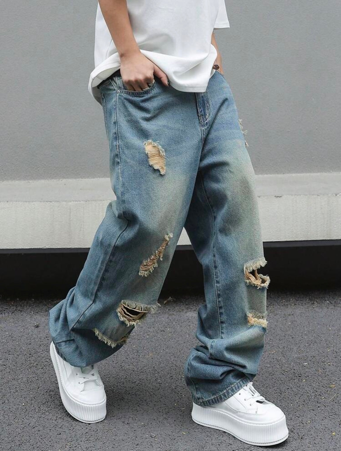 Loose Fit Denim Jeans