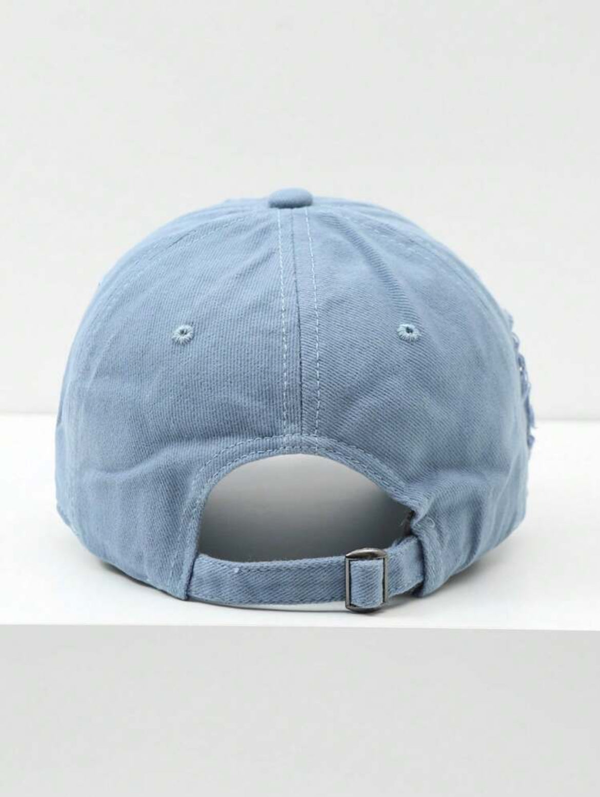 Distressed Brim Soft-Top Baseball Cap