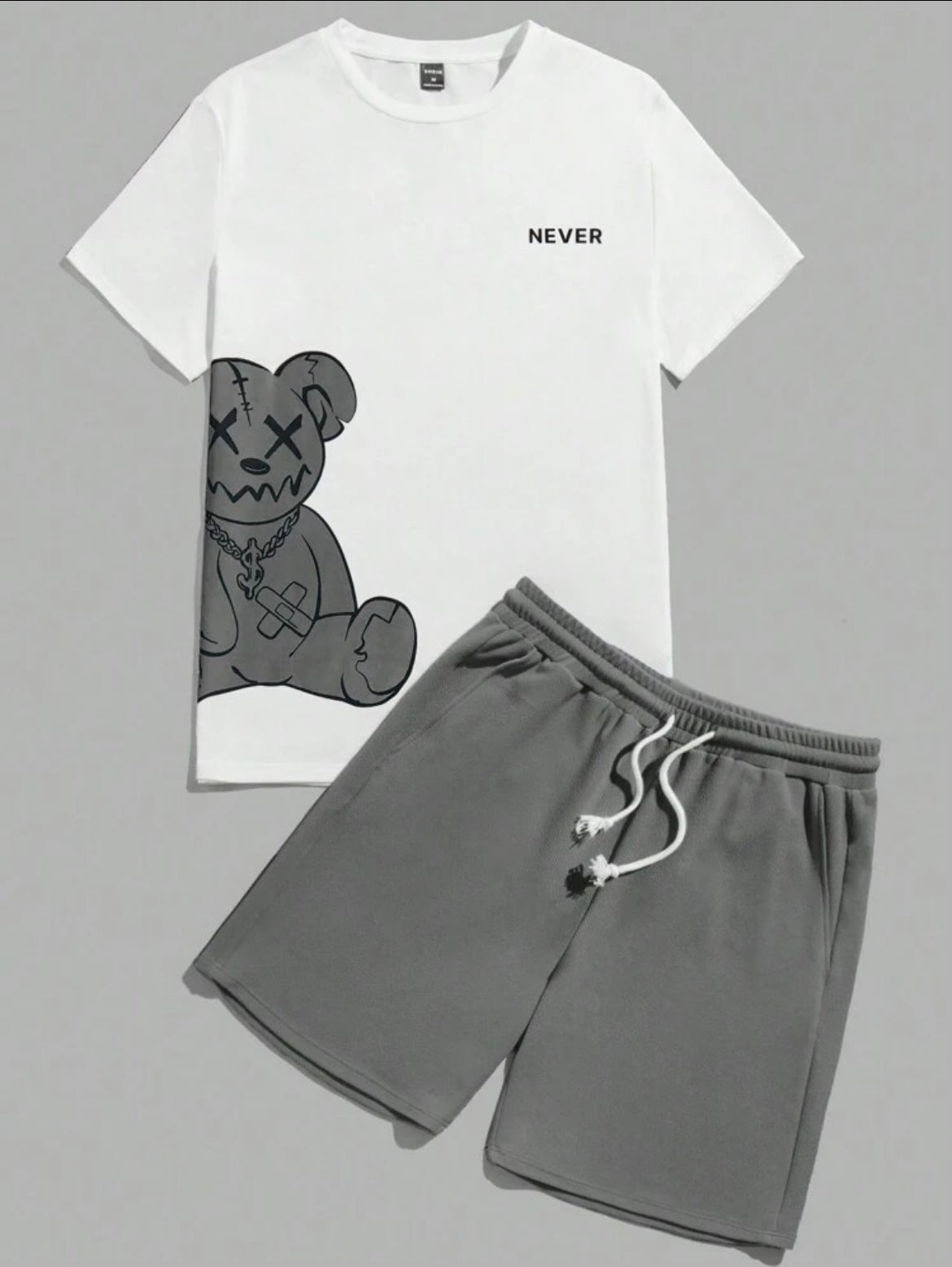 Manfinity Bear T-Shirt And Shorts