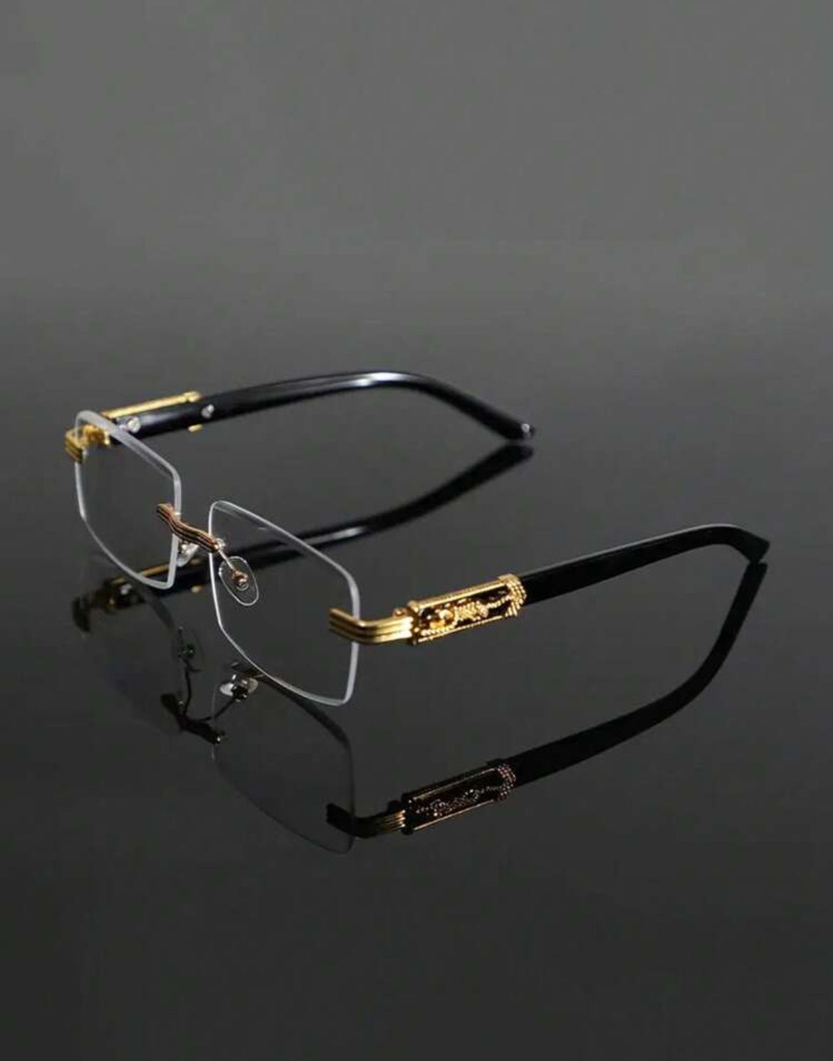 Elegant Men's Frameless Glasses Stylish Eyewear