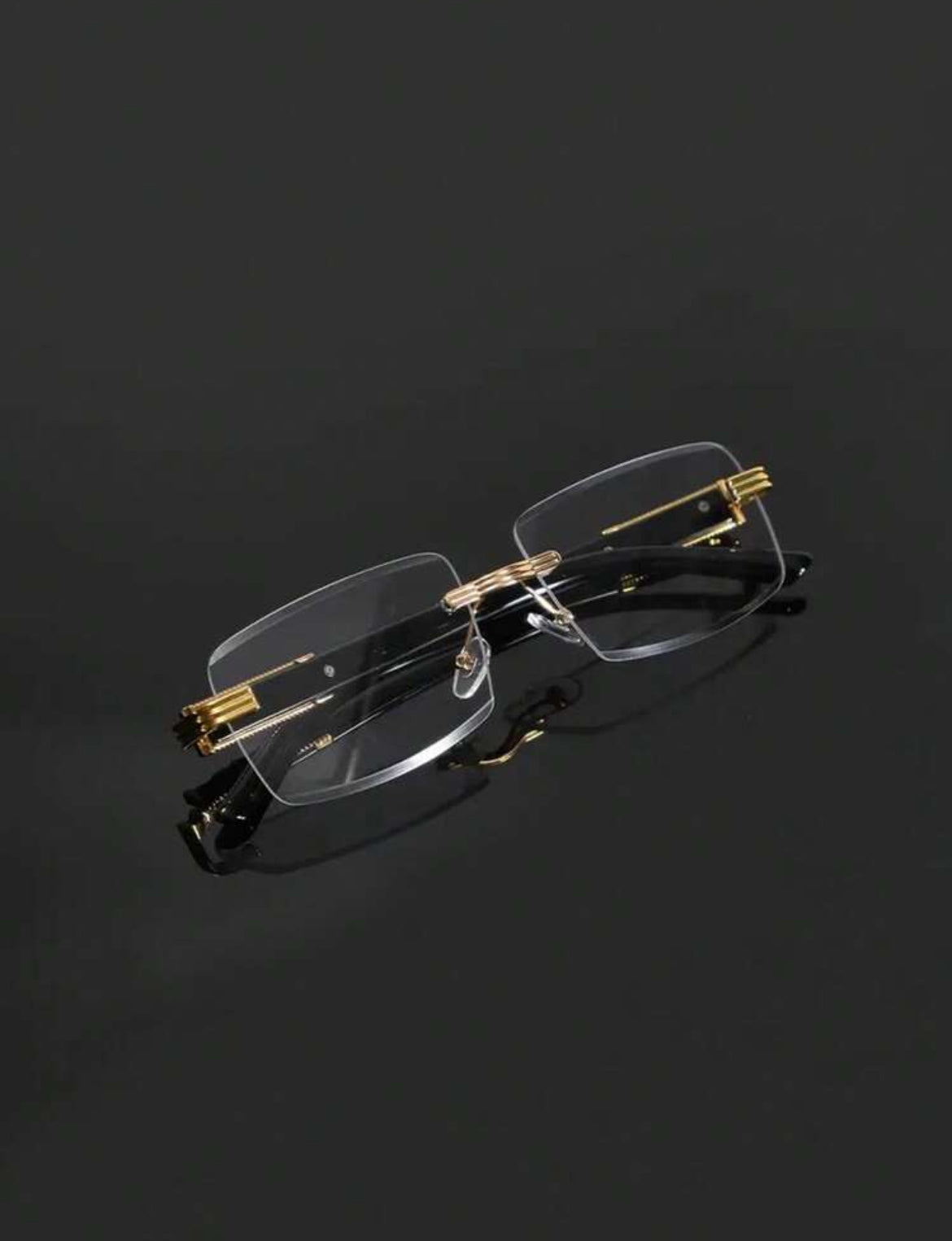 Elegant Men's Frameless Glasses Stylish Eyewear