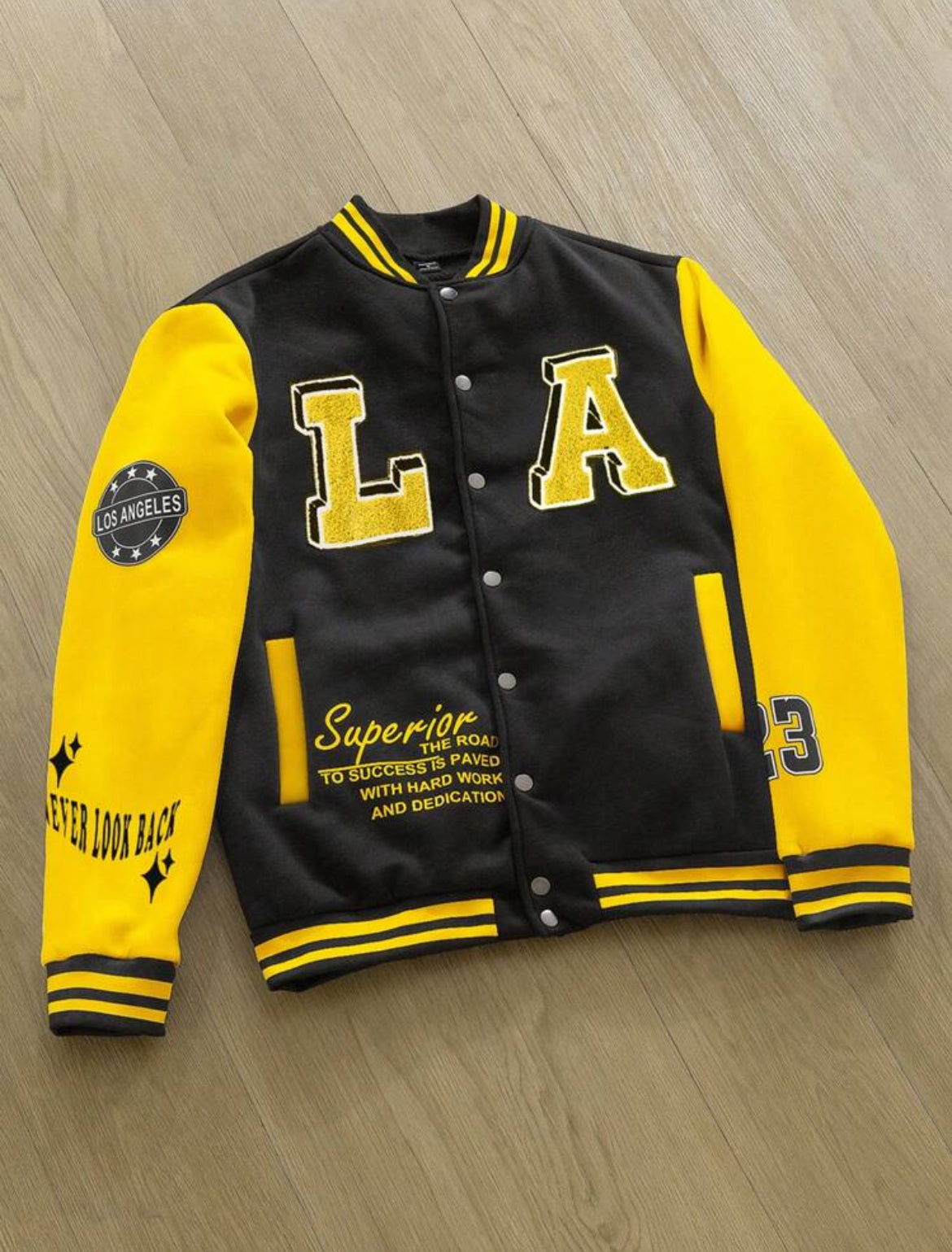 Men’s Colorblock Baseball Jacket