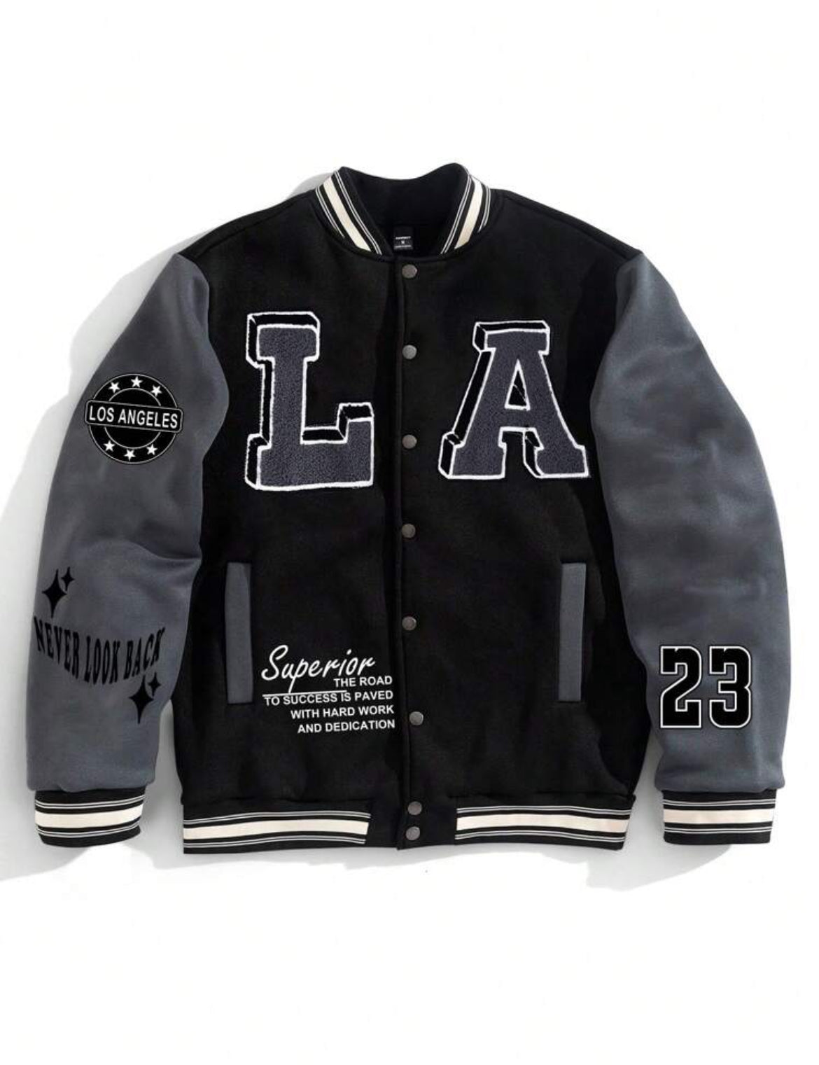 Men’s Colorblock Baseball Jacket