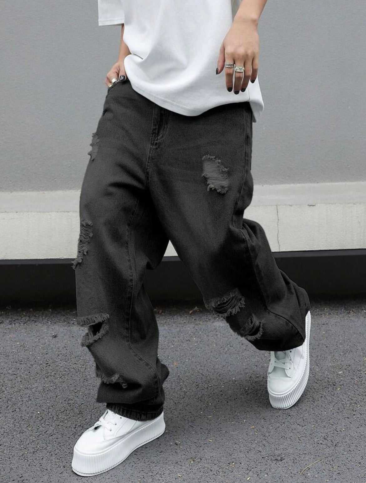 Loose Fit Denim Jeans