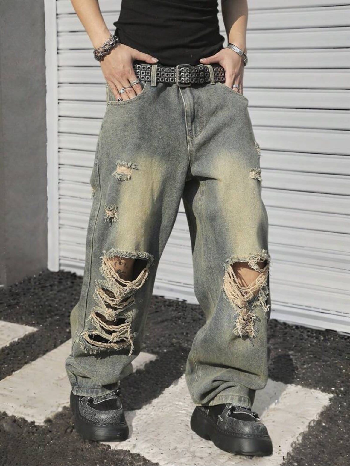 Leg Loose Casual Trendy Jeans