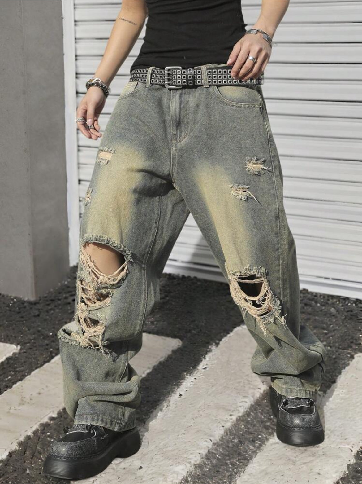 Leg Loose Casual Trendy Jeans