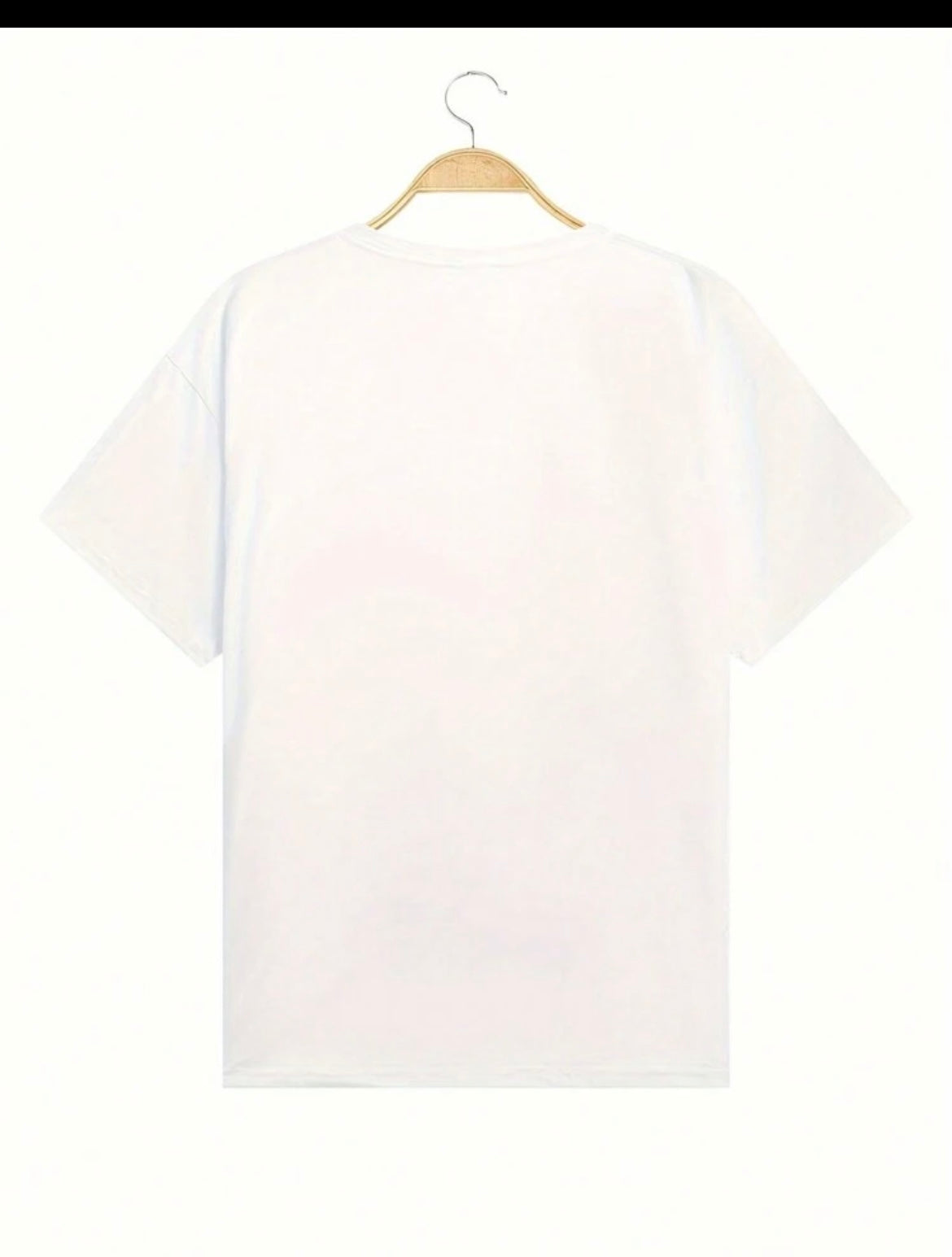 Men's Letter & Rose Casual T-Shirt