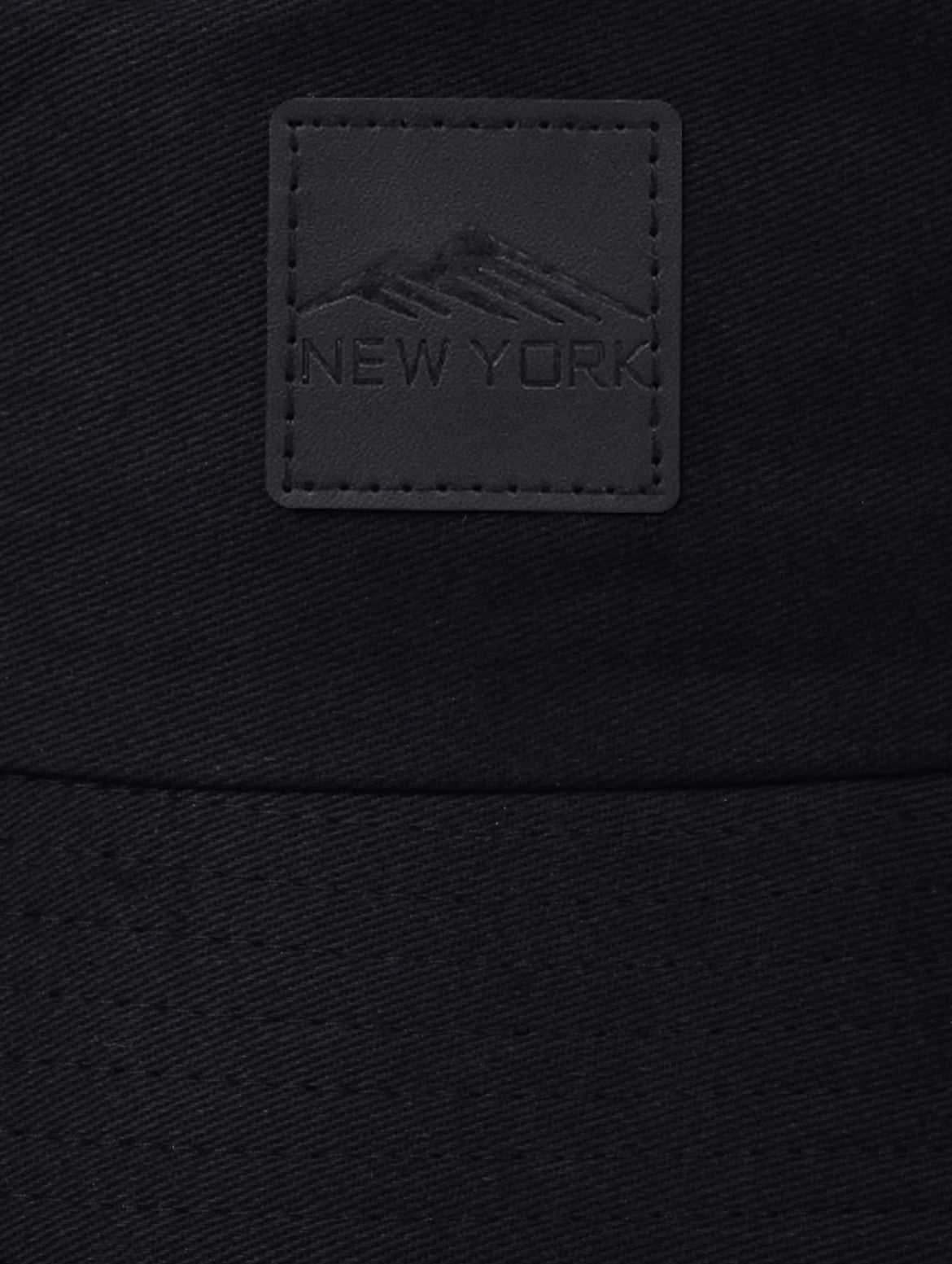 Men's PU Leather Branded Bucket Hat