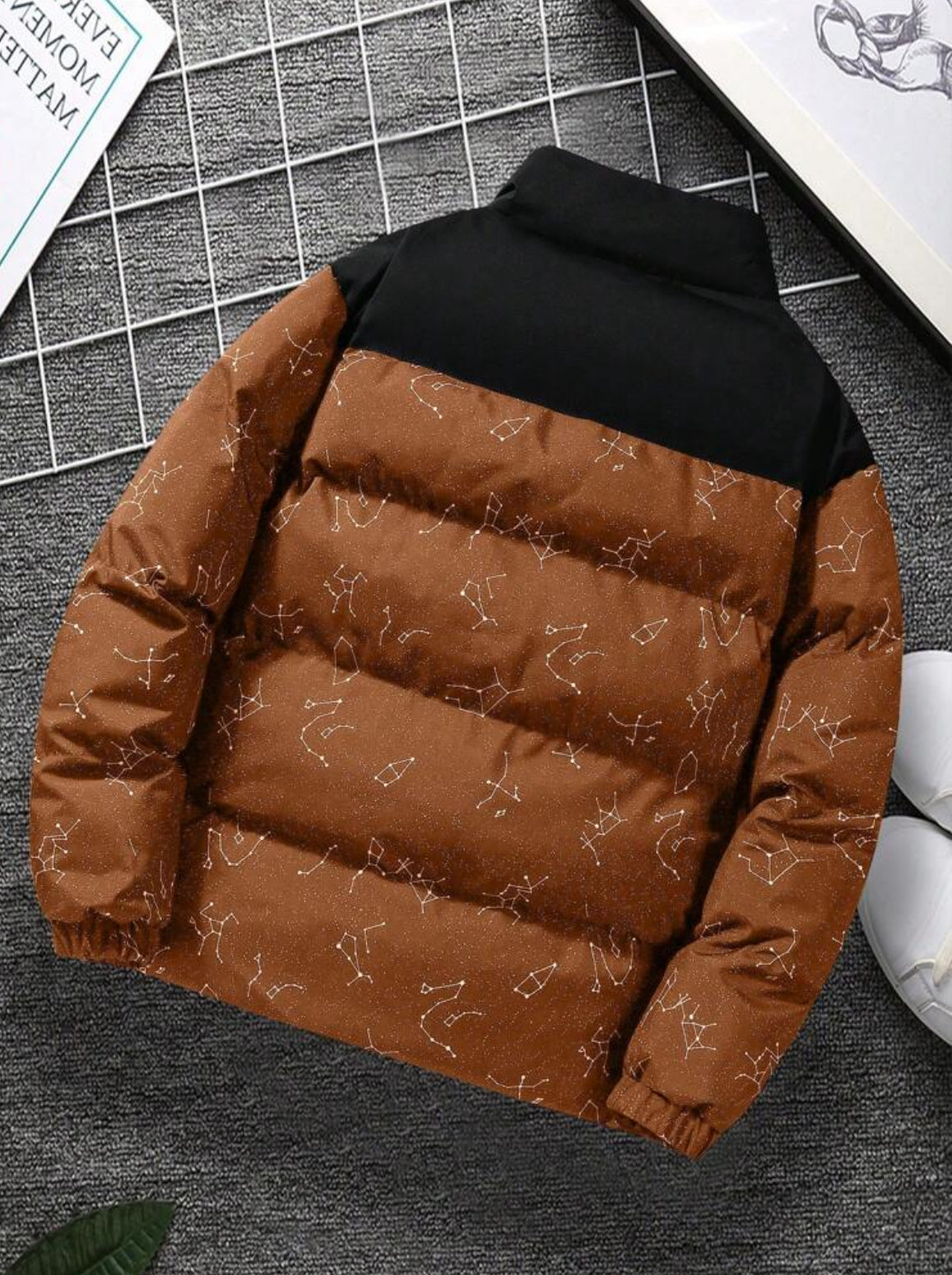 Manfinity Hypemode Oversized Graphic Zip-Up Jacket for Men
