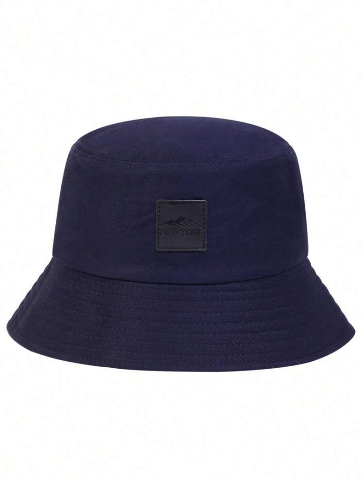 Men's PU Leather Branded Bucket Hat