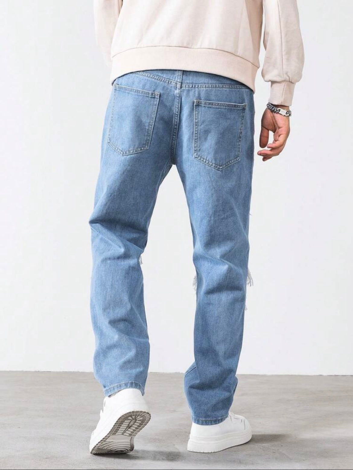 Manfinity EMRG Cut Out Ripped Jeans