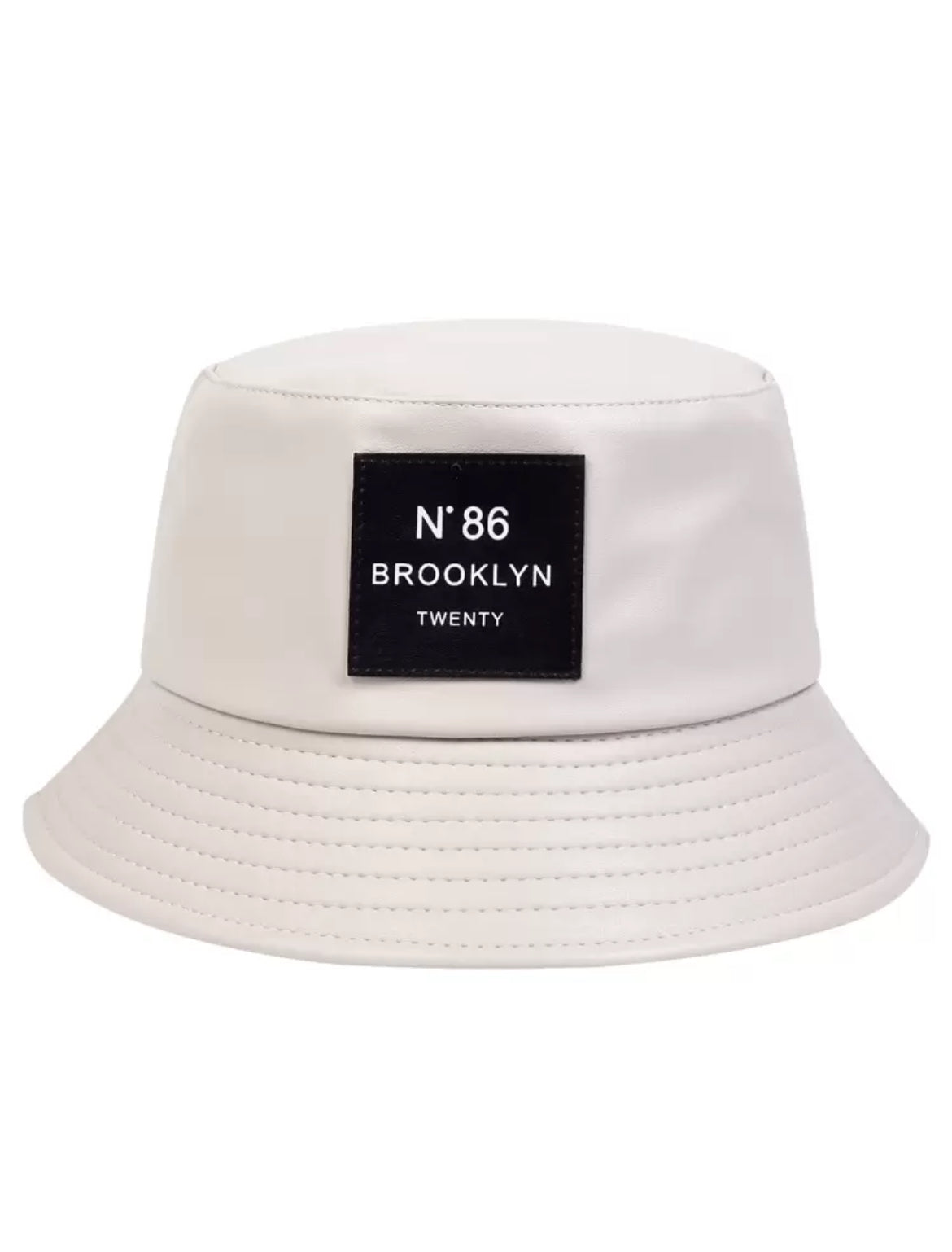 Unisex Letter Detail Fashion Bucket Hat