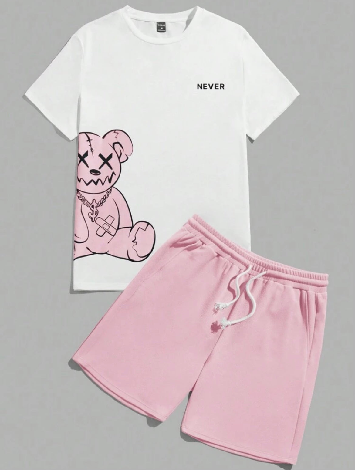 Manfinity Bear T-Shirt And Shorts