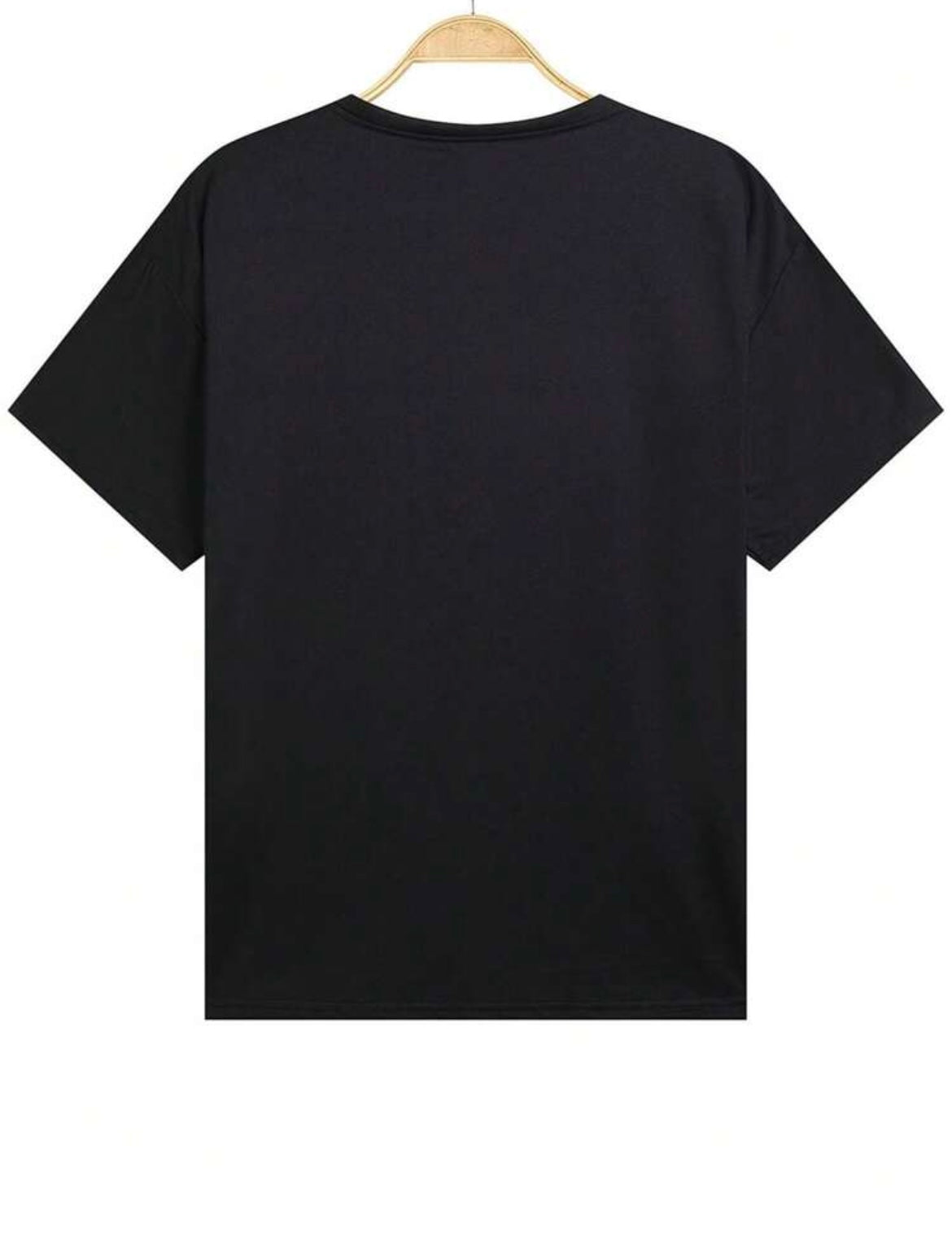 Men's Letter & Rose Casual T-Shirt
