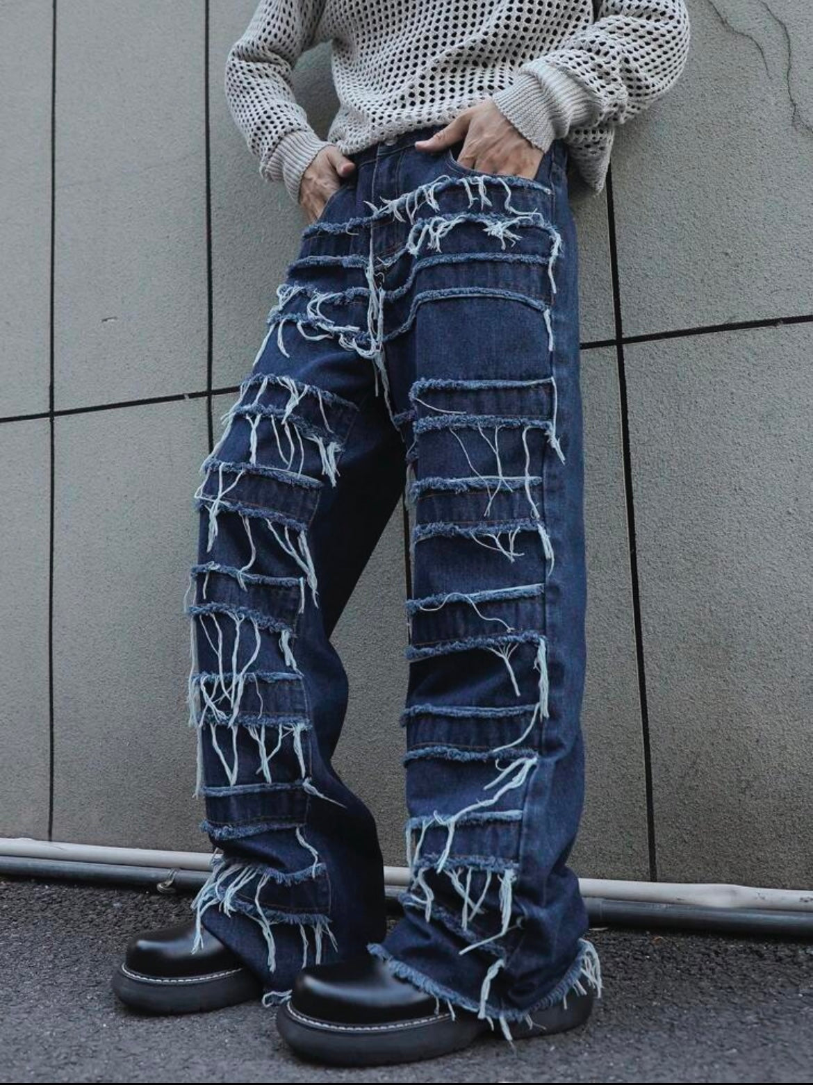 Manfinity EMRG Men Loose Fit Casual Versatile Jeans