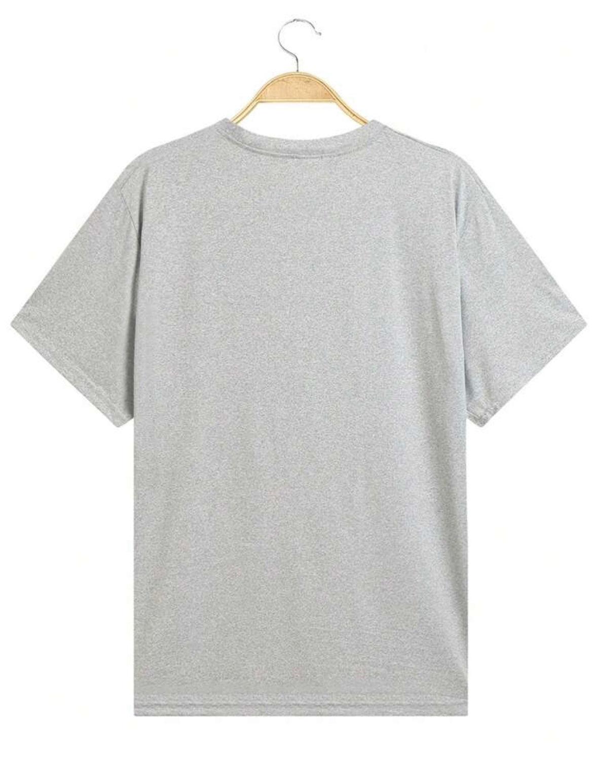 Men's Letter & Rose Casual T-Shirt