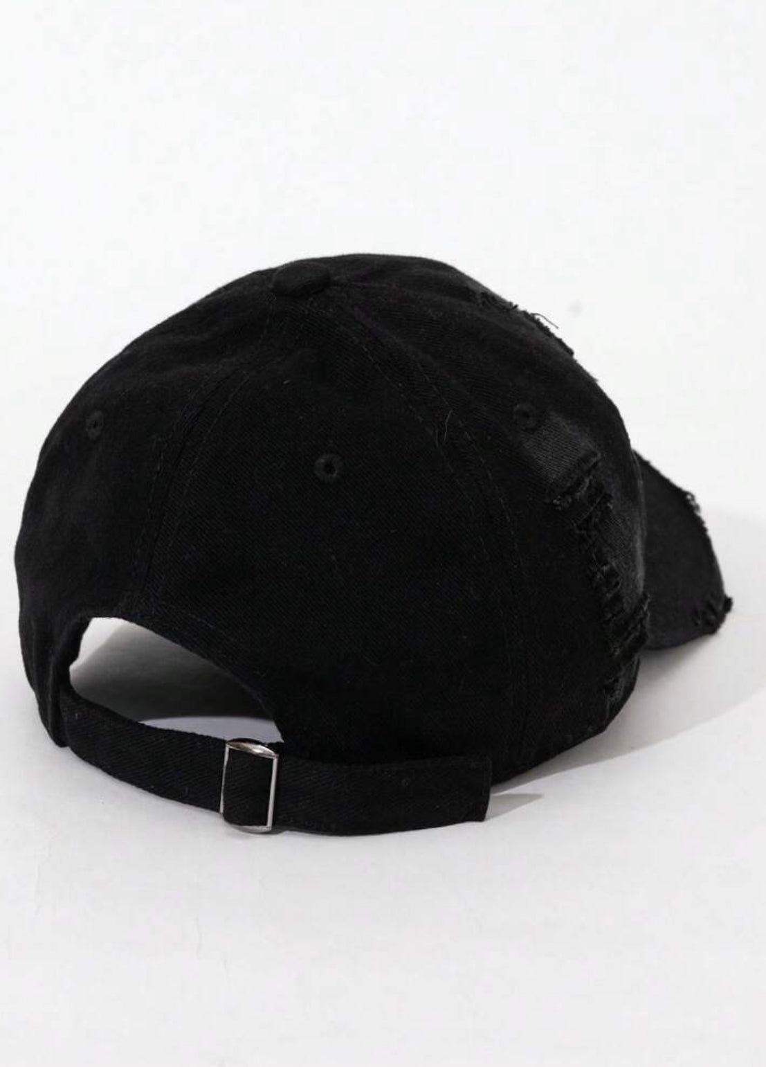 Distressed Brim Soft-Top Baseball Cap