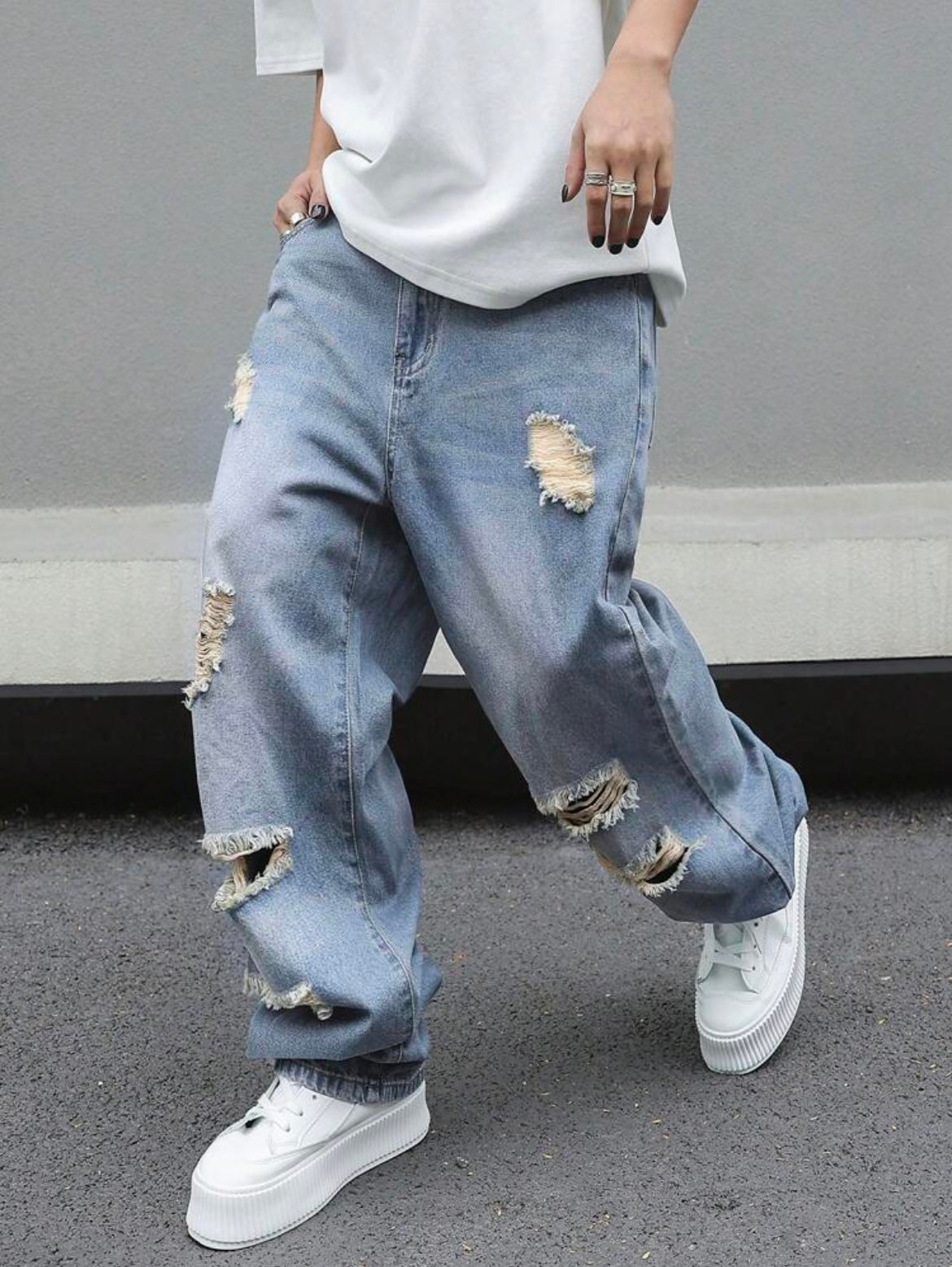 Loose Fit Denim Jeans