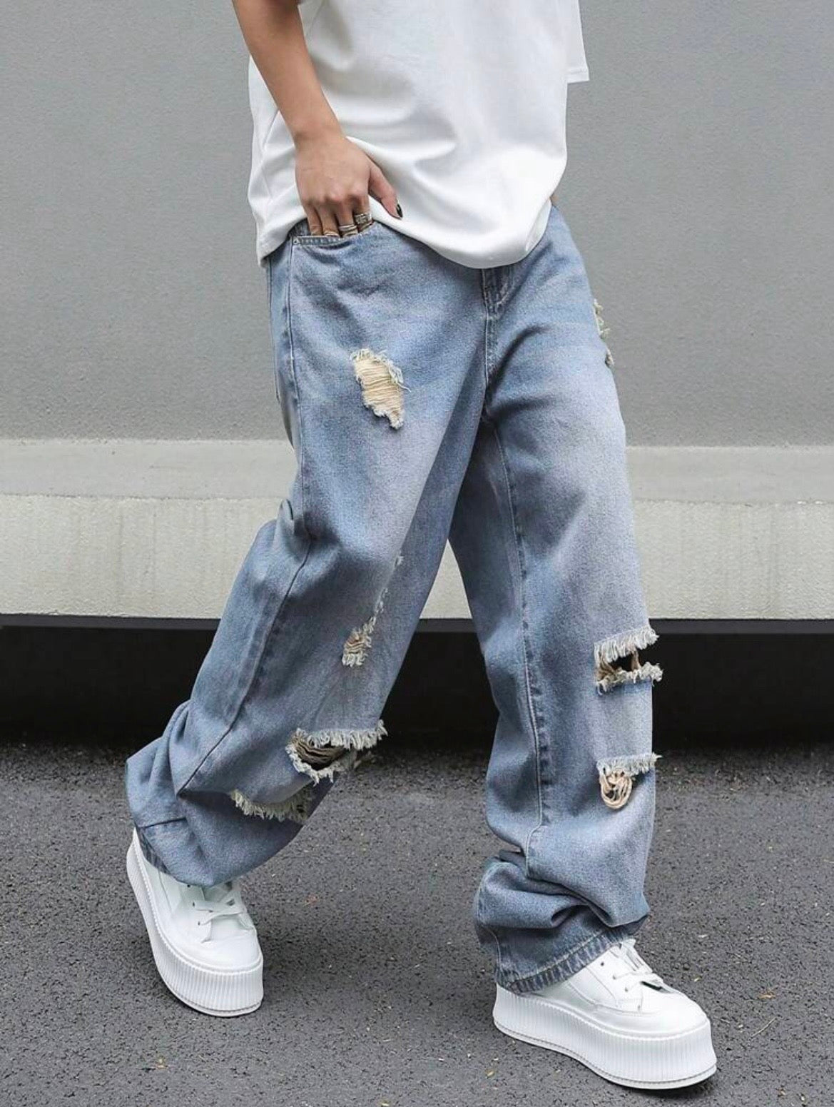 Loose Fit Denim Jeans