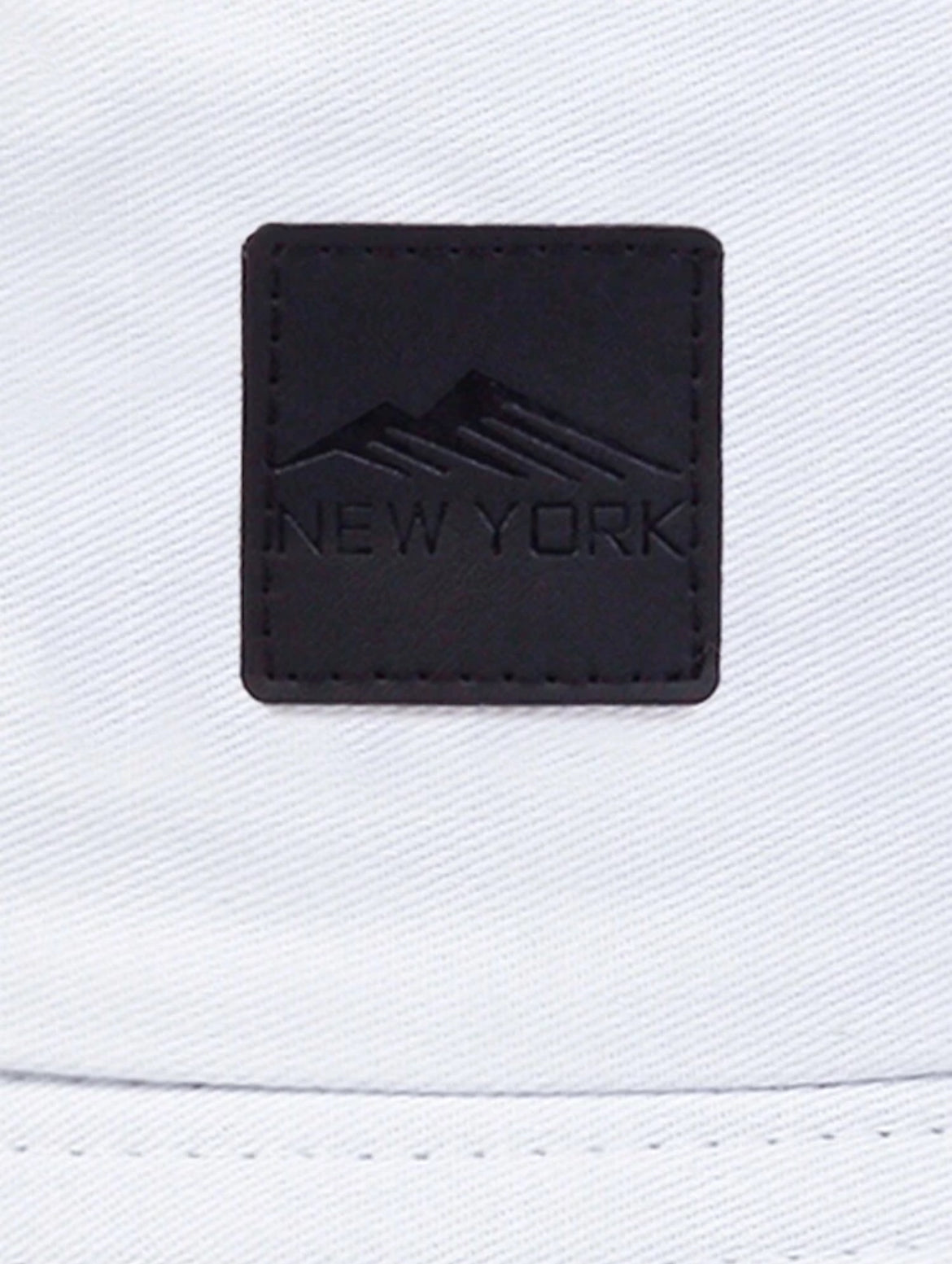 Men's PU Leather Branded Bucket Hat