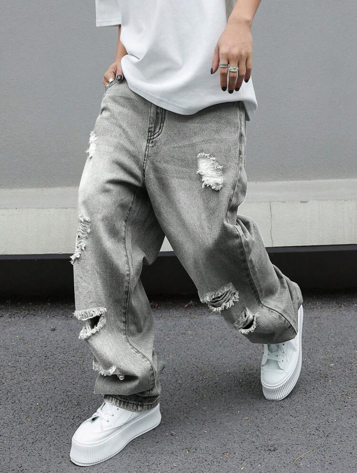 Loose Fit Denim Jeans