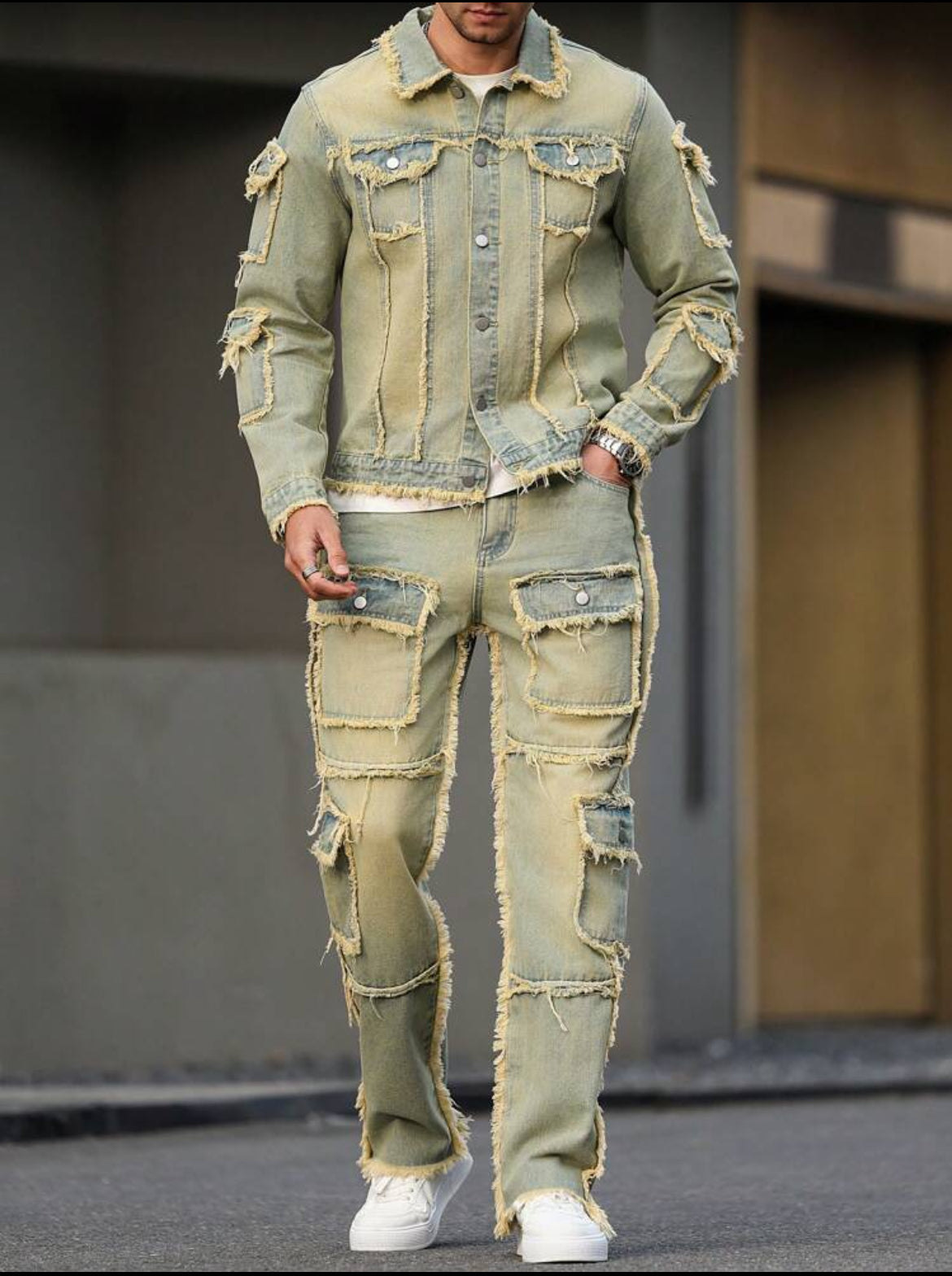 Manfinity EMRG Jacket And Denim Pants