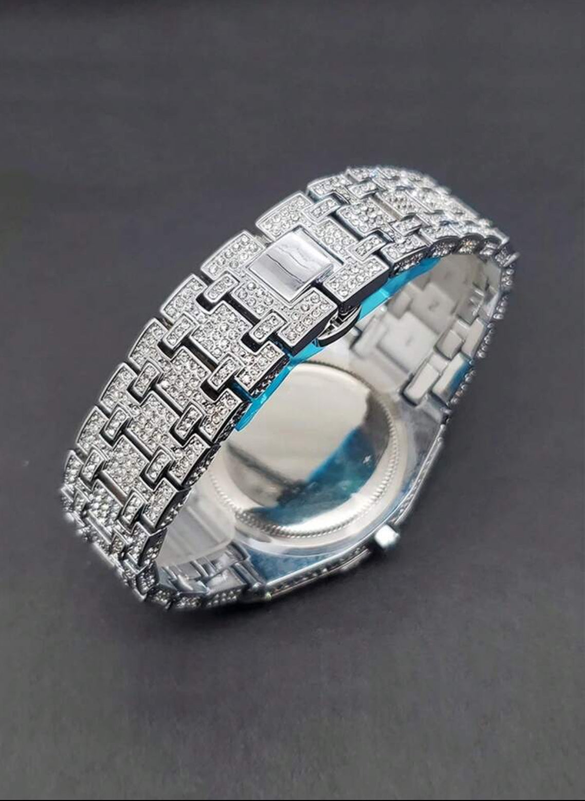 MISSFOX Men's Platinum-Plated