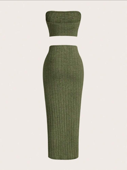 Women's Top & Long Skirt Set