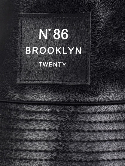 Unisex Letter Detail Fashion Bucket Hat