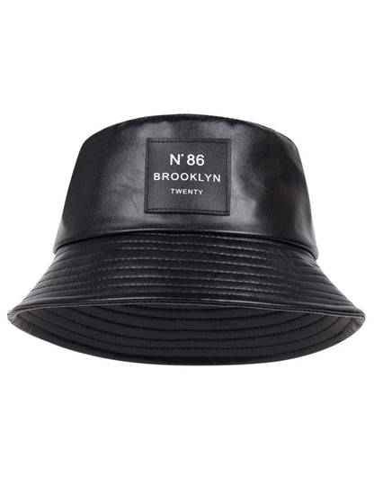 Unisex Letter Detail Fashion Bucket Hat