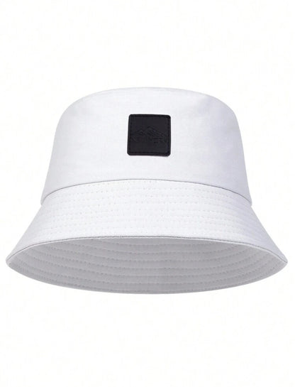 Men's PU Leather Branded Bucket Hat