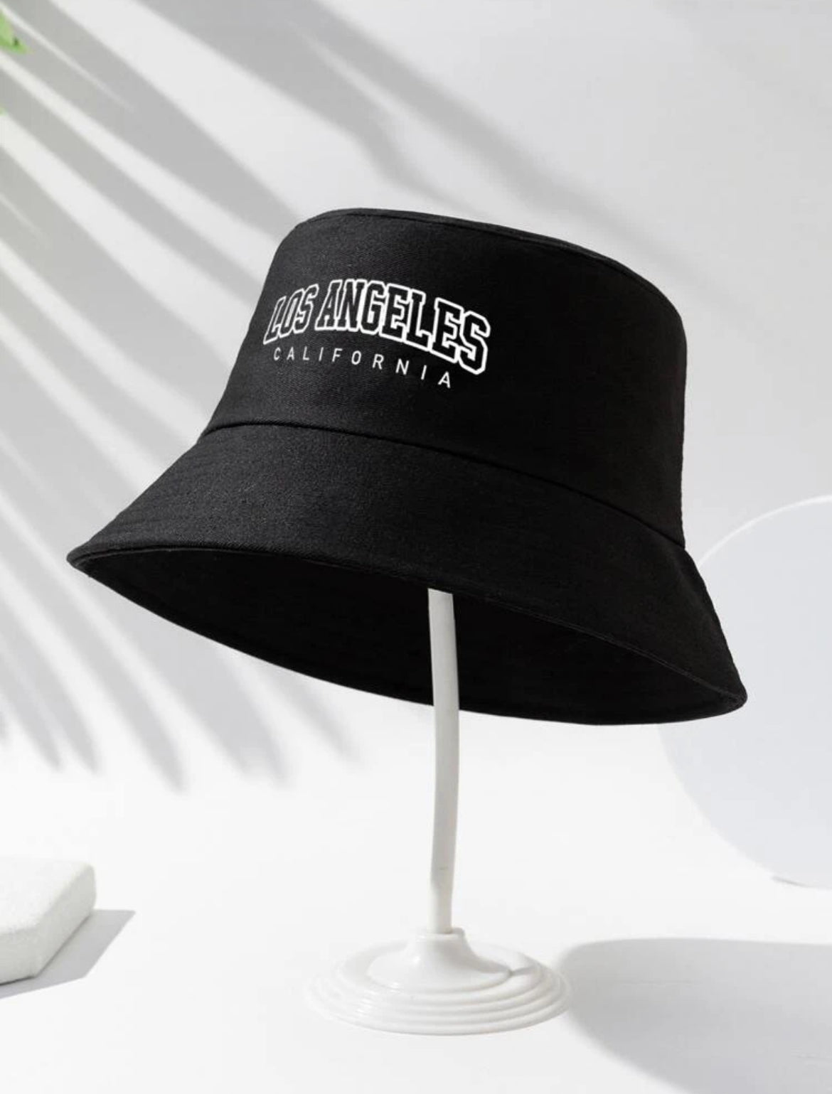 Unisex ‘LOSANGELES’ Hollow-Out Bucket Hat”