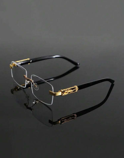 Elegant Men's Frameless Glasses Stylish Eyewear