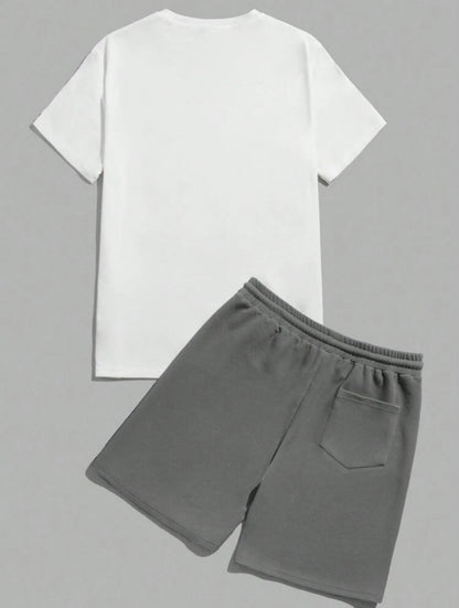 Manfinity Bear T-Shirt And Shorts