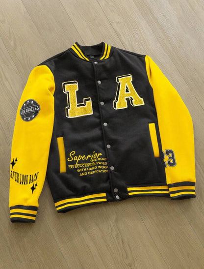 Men’s Colorblock Baseball Jacket