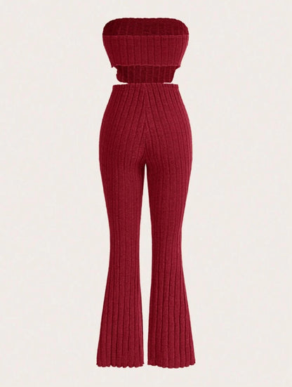 Top & Flare Leg Pants