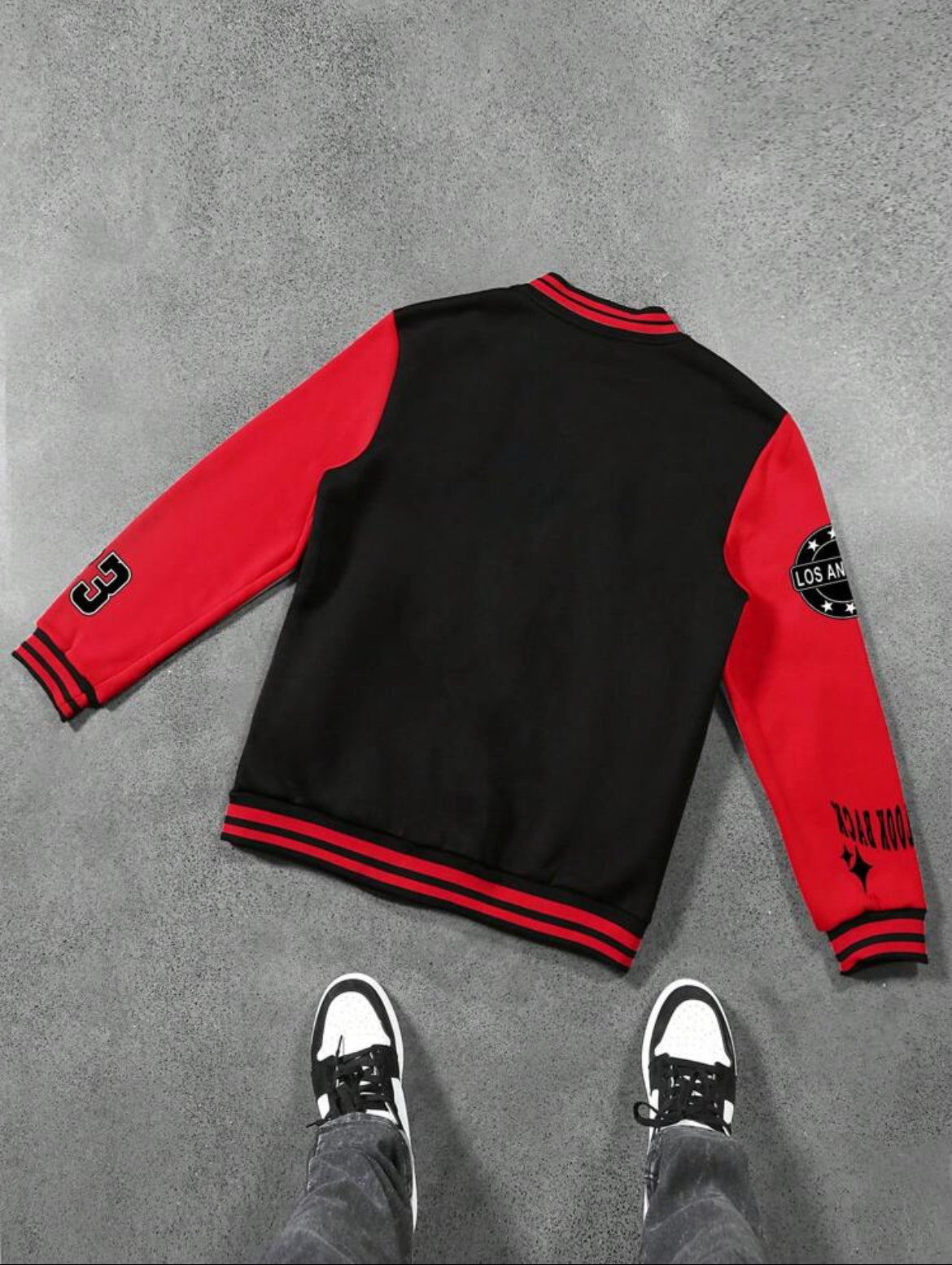Men’s Colorblock Baseball Jacket