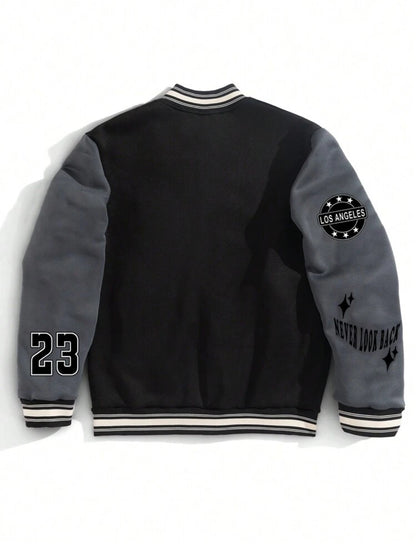 Men’s Colorblock Baseball Jacket