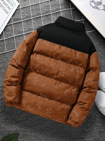 Manfinity Hypemode Oversized Graphic Zip-Up Jacket for Men