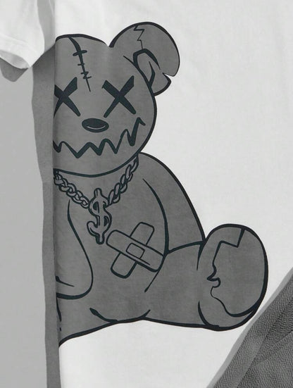 Manfinity Bear T-Shirt And Shorts