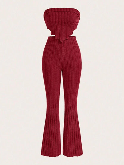 Top & Flare Leg Pants
