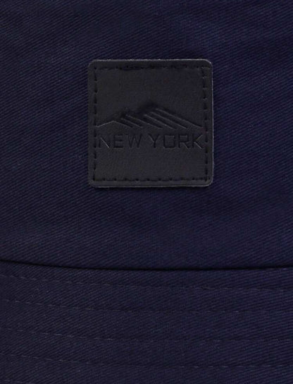 Men's PU Leather Branded Bucket Hat