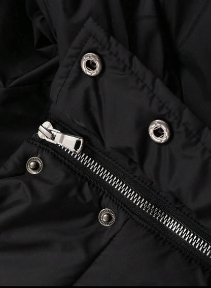 Manfinity EMRG Men’s Cross Print Zip-Up Hooded Thermal Coat