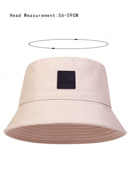 Men's PU Leather Branded Bucket Hat