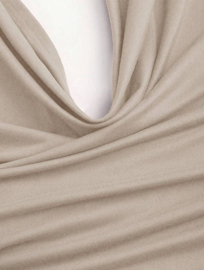 Sweetra Scoop Neck
Backless Halter Crop Top