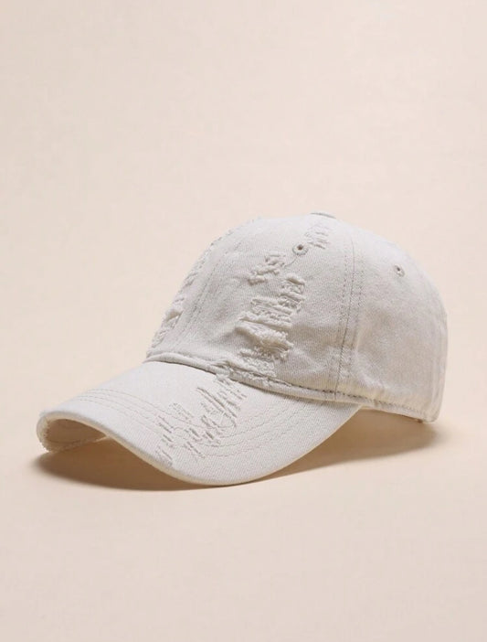 Distressed Brim Soft-Top Baseball Cap